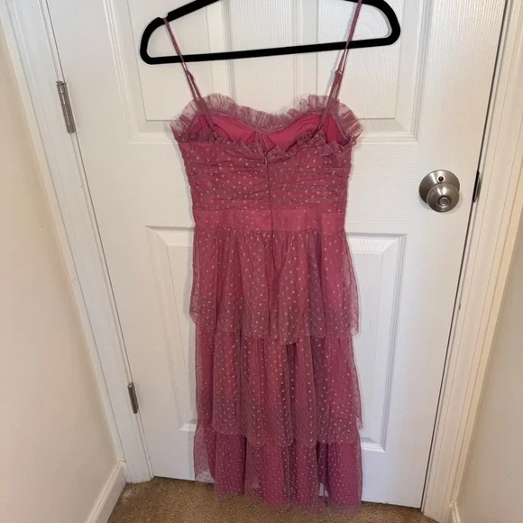 open lace back dress Lulus Taliah Sleeveless Floral Lace Crochet Trim Midi Trumpet Dress Ho   Baystate Boutique & Consignment